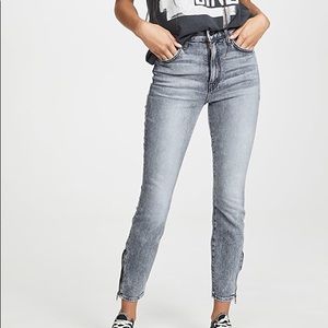 Mother swooner ankle zip jeans (static)